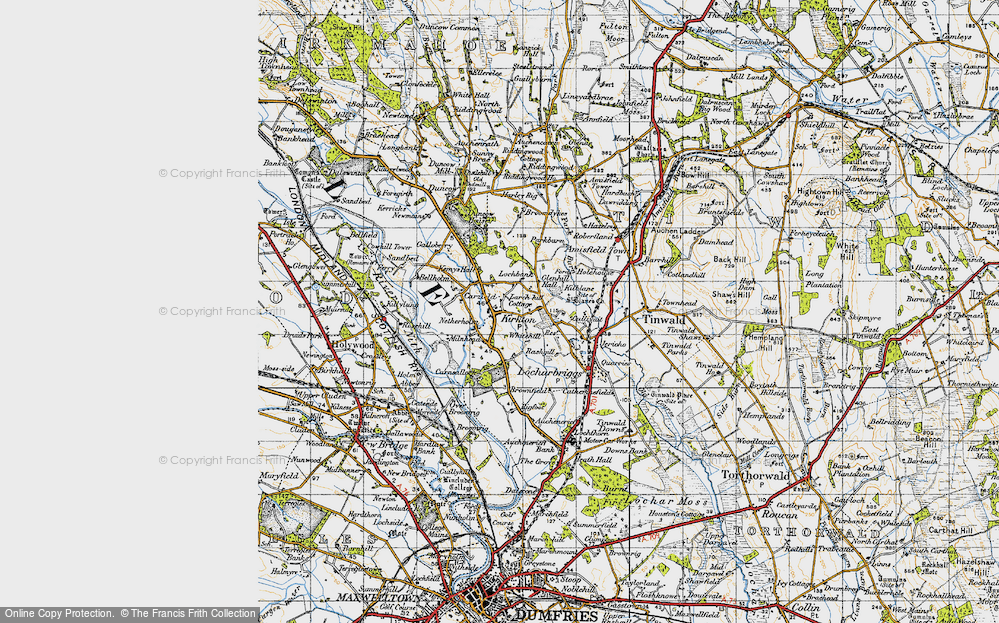 Old Map of Kirkton, 1947 in 1947