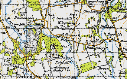 Old map of Kirkwood in 1947