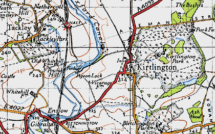 Old map of Kirtlington in 1946