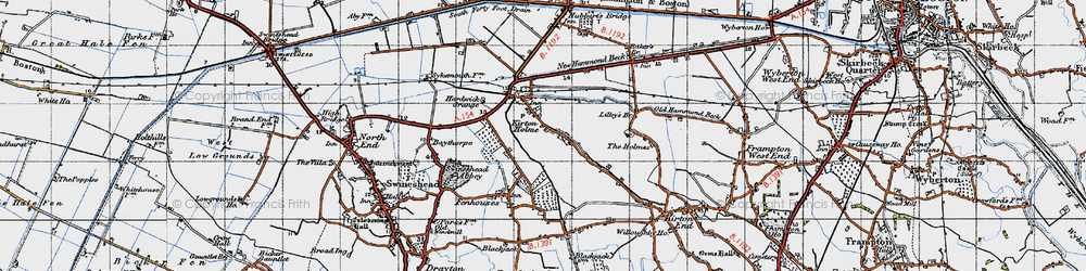 Old map of Kirton Holme in 1946