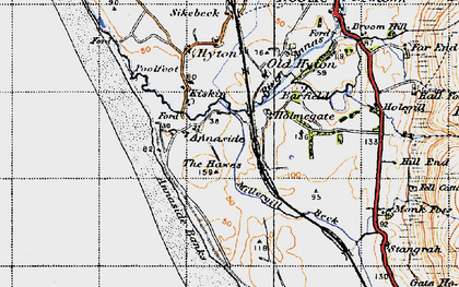 Old map of Kiskin in 1947