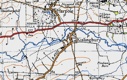 Old map of Kislingbury in 1946
