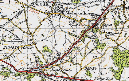 Old map of Kitchenroyd in 1947