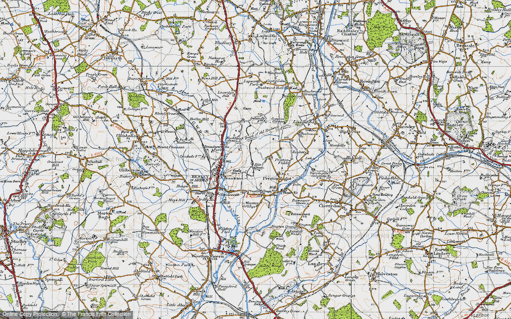 Old Map of Kite Green, 1947 in 1947