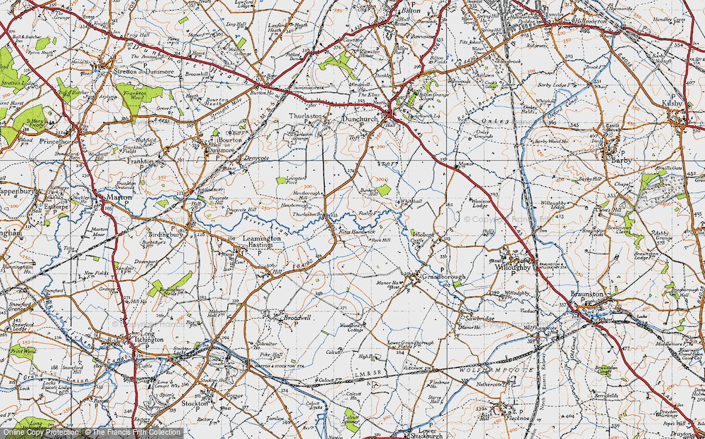 Old Map of Kites Hardwick, 1946 in 1946