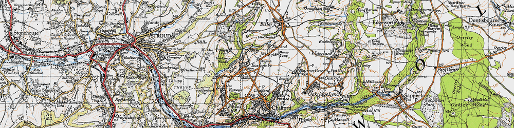 Old map of Kitlye in 1946