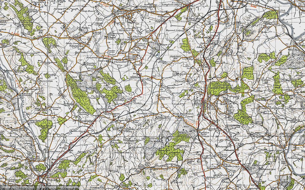 Old Map of Kivernoll, 1947 in 1947