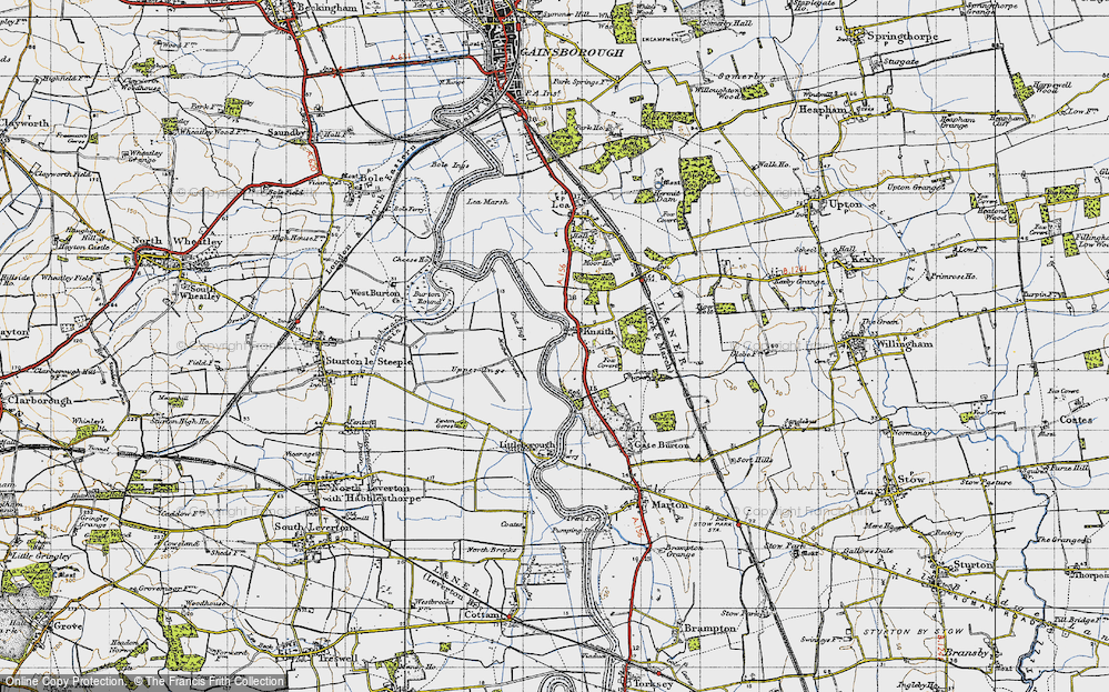 Old Map of Knaith, 1947 in 1947