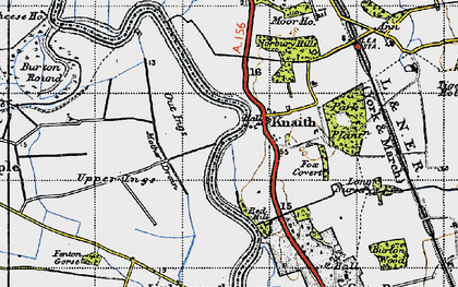 Old map of Knaith in 1947