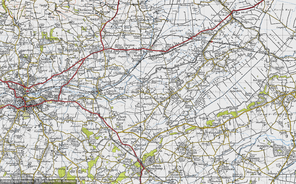 Old Map of Knapp, 1945 in 1945