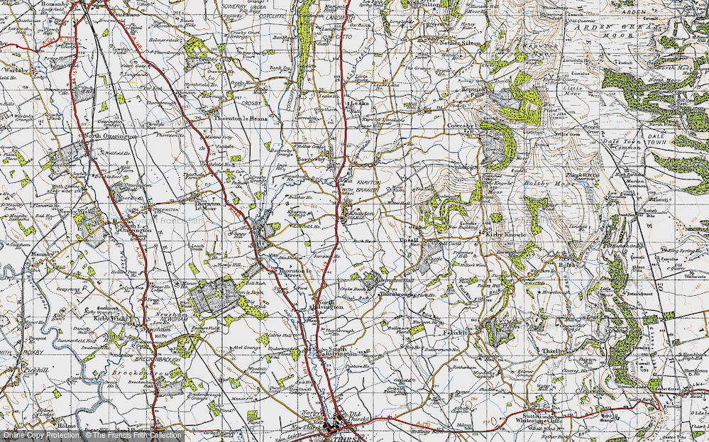 Old Map of Knayton, 1947 in 1947