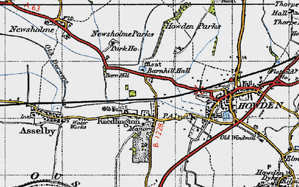 Old map of Knedlington in 1947