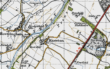 Old map of Kneeton in 1946