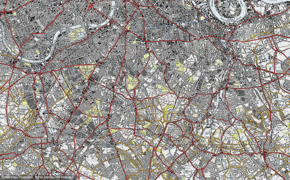 Old Map of Knight's Hill, 1946 in 1946