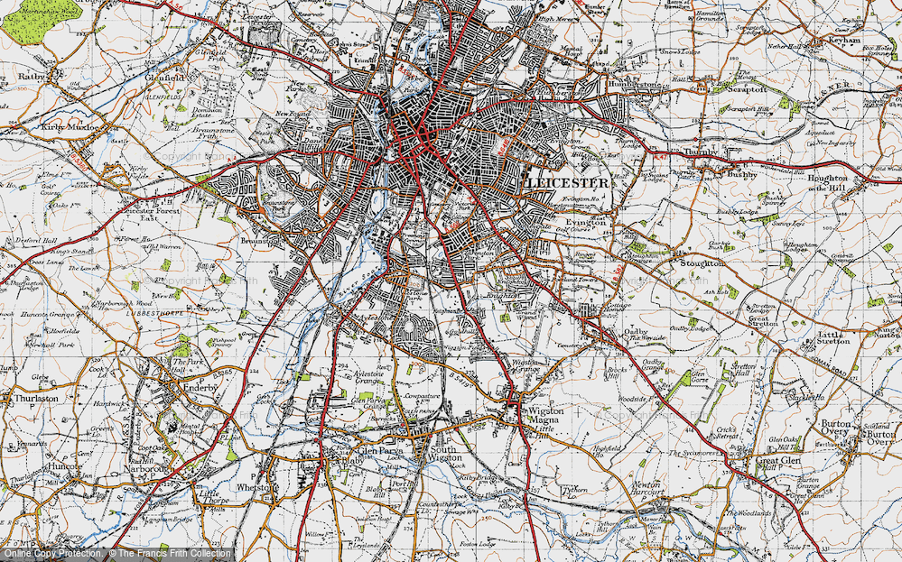 Old Map of Knighton, 1946 in 1946