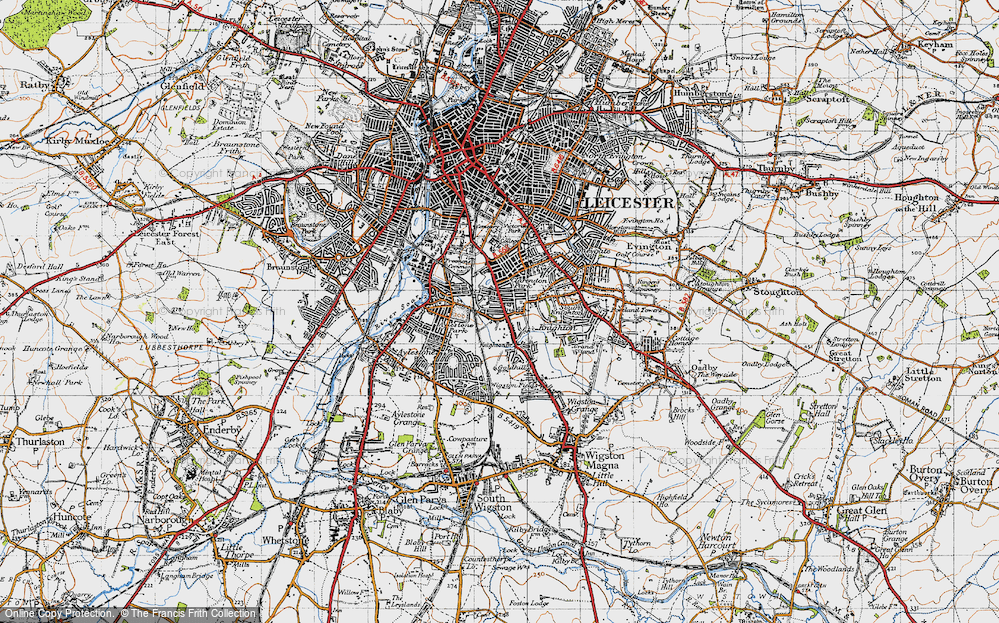 Old Map of Knighton Fields, 1946 in 1946