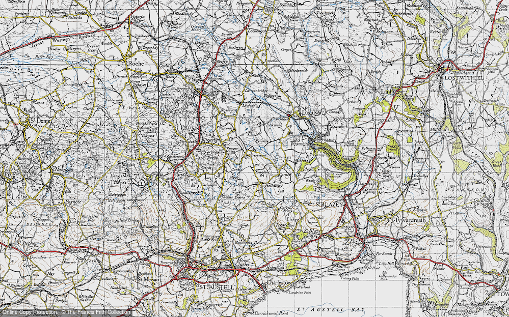 Old Map of Knightor, 1946 in 1946