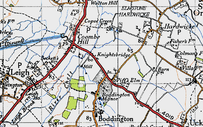Old map of Knightsbridge in 1946
