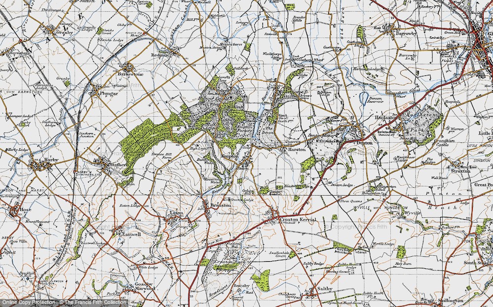 Old Map of Knipton, 1946 in 1946