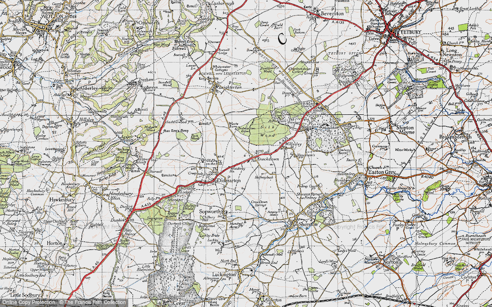 Old Map of Knockdown, 1946 in 1946