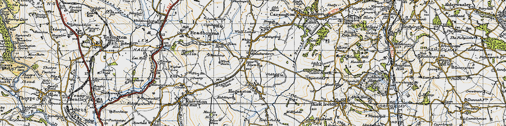 Old map of Knockerdown in 1946