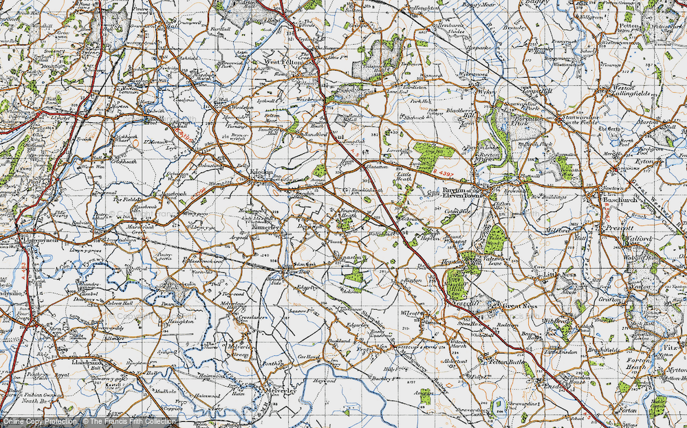 Old Map of Knockin Heath, 1947 in 1947