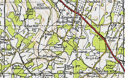 Old map of Knockmill in 1946