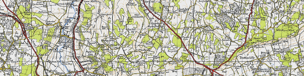 Old map of Knockmill in 1946