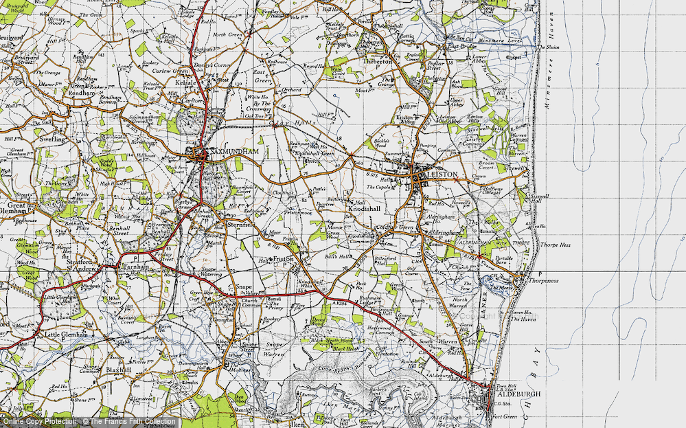 Old Map of Knodishall, 1946 in 1946