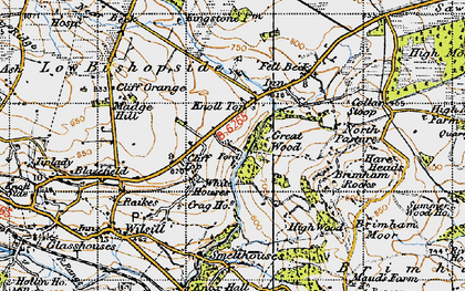Old map of Braithwaite Sike in 1947