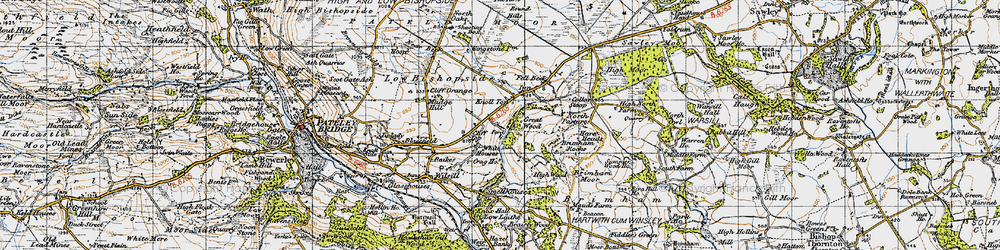 Old map of Braithwaite Sike in 1947