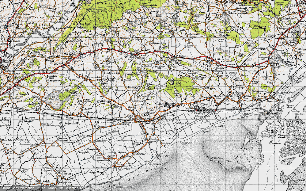 Old Map of Knollbury, 1946 in 1946
