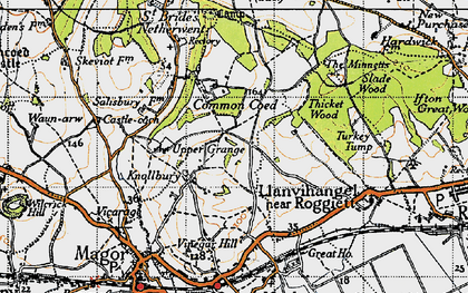 Old map of Knollbury in 1946