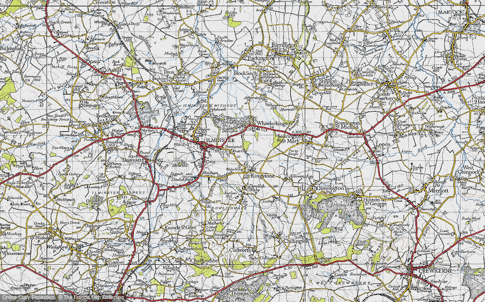 Old Map of Knott Oak, 1945 in 1945