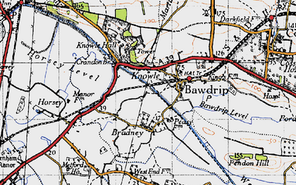Old map of Knowle in 1946