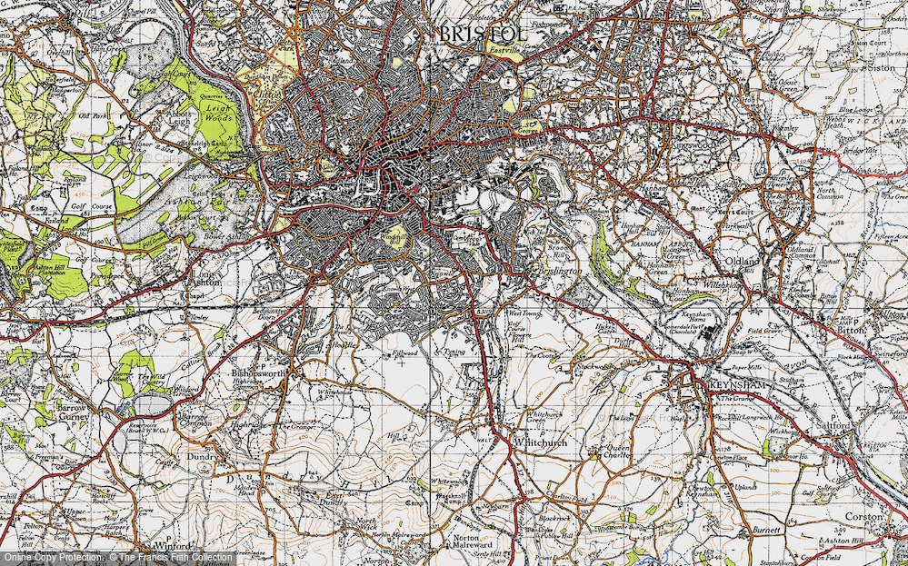 Old Map of Knowle, 1946 in 1946