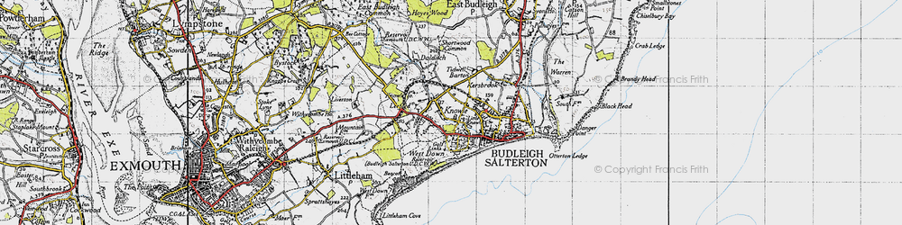 Old map of Leeford in 1946