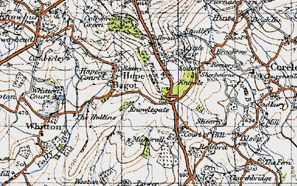 Old map of Knowle in 1947