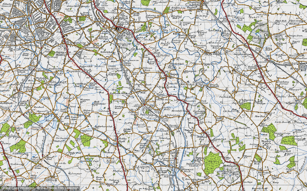 Old Map of Knowle Grove, 1947 in 1947