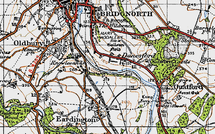 Old map of Knowle Sands in 1946