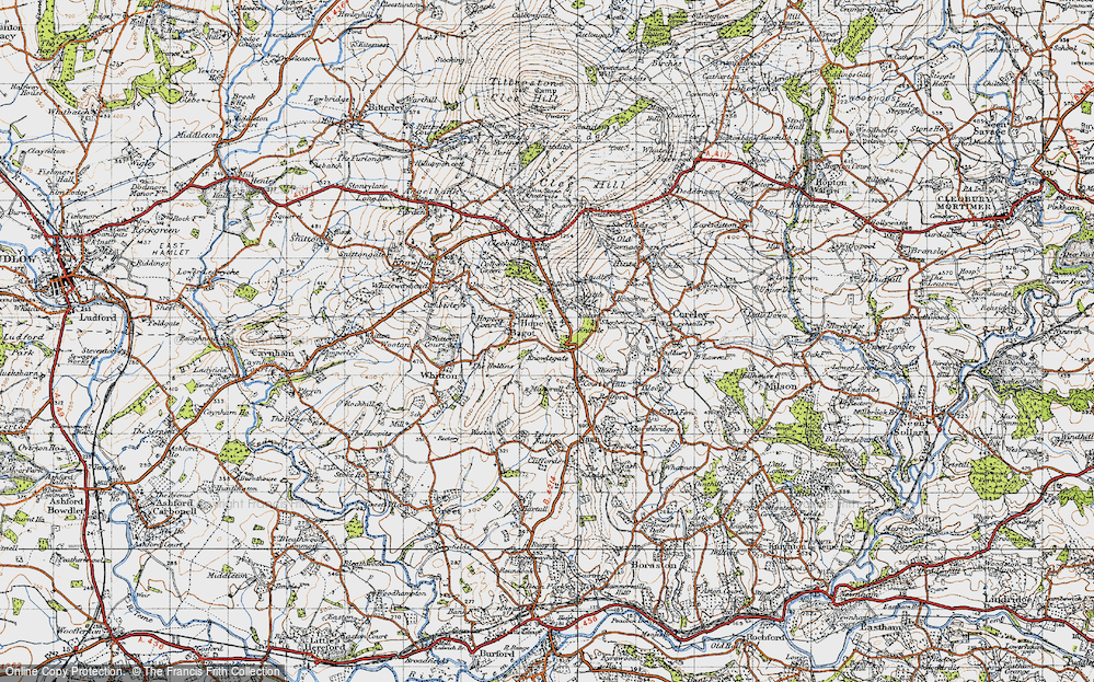Old Map of Knowlegate, 1947 in 1947