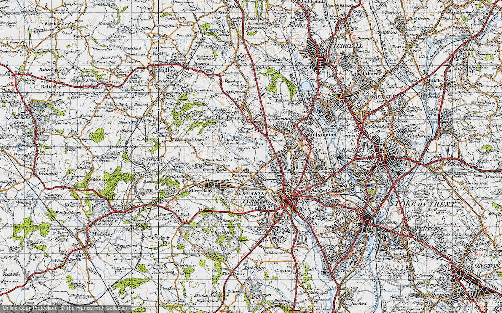 Old Map of Knutton, 1946 in 1946