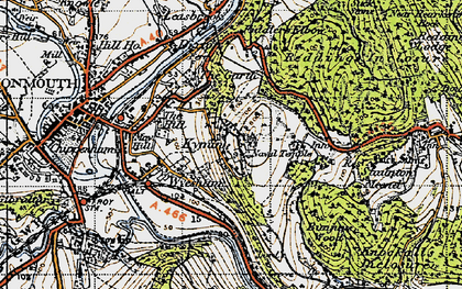 Old map of Kymin in 1946