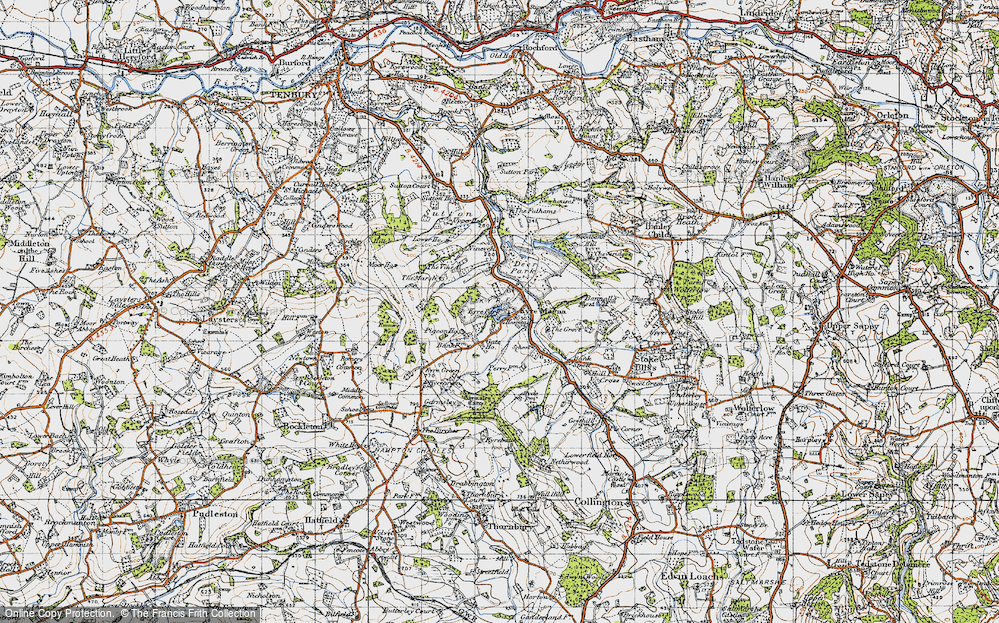 Old Map of Kyre, 1947 in 1947