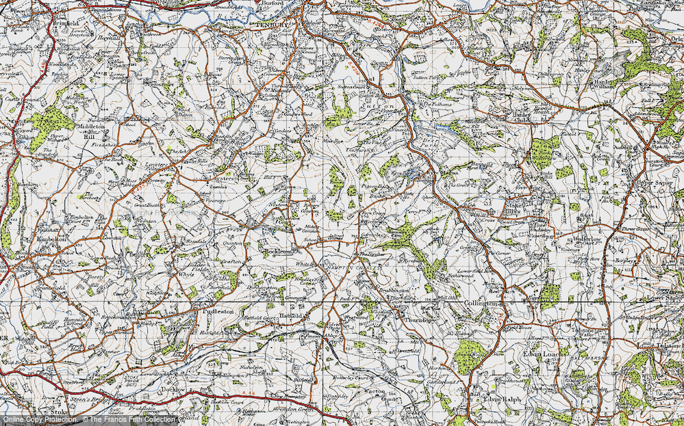 Old Map of Kyre Green, 1947 in 1947