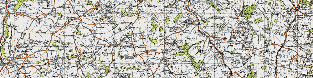 Old map of Kyre Green in 1947