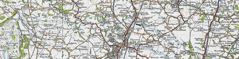 Old map of Lacey Green in 1947