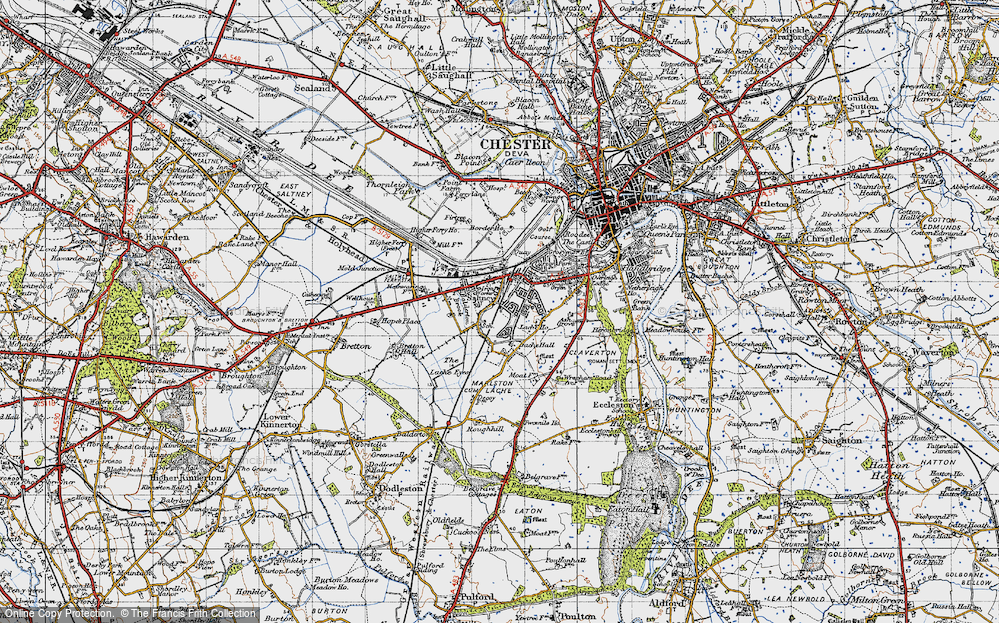 Old Map of Lache, 1947 in 1947