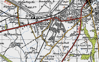 Old map of Lache in 1947