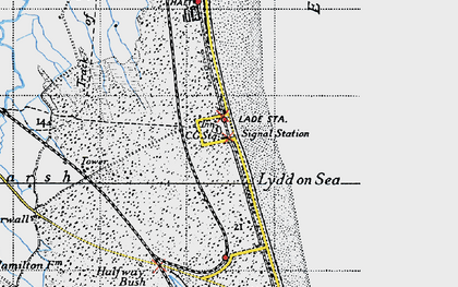 Old map of Lade in 1940